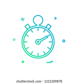 Stop watch icon design vector