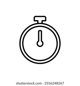 stop watch icon Flat symbol set outline