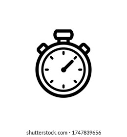 stop watch icon line art design