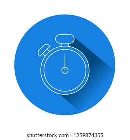 Stop watch icon, Line drawing, elements are grouped.