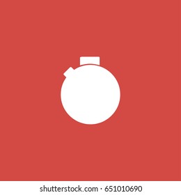 stop watch icon. sign design. red background