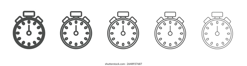 stop watch icon simple isolated vector sign