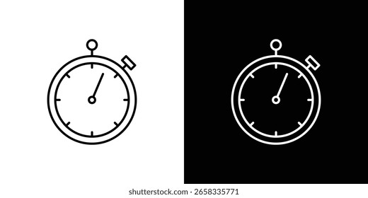 Icono de Stop watch Simple Set. Iconos del vector para la Plantilla del Diseño gráfico.