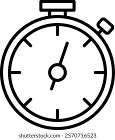 Stop Watch Icon Symbol Art Sign