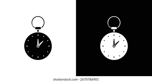 Stop watch icon symbol collection. Flat vector stock illustration.