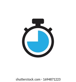 detener el diseño vectorial de icono de reloj