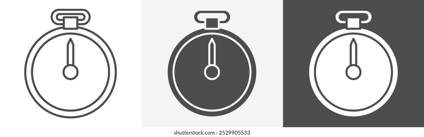 stop watch icon Vector thin line symbol