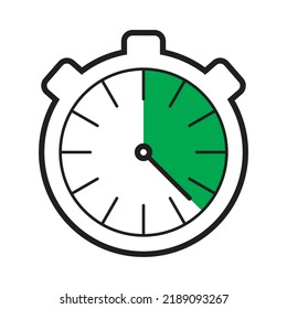 Stop watch timer icon - vector illustration