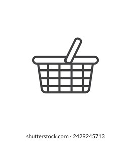 Detenga el reloj Vector Línea Ilustración de icono.