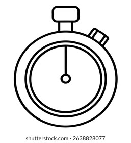 Stop Watch Vector on White Background