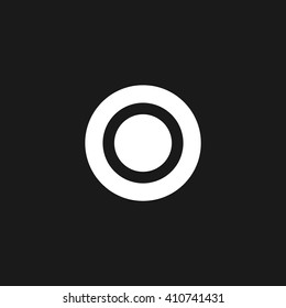Stop white icon on gray background