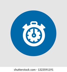  Stopclock icon. Editable  Stopclock icon for web or mobile.