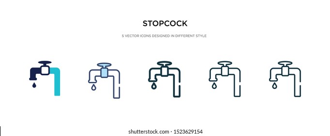 stopcock icon in different style vector illustration. two colored and black stopcock vector icons designed in filled, outline, line and stroke style can be used for web, mobile, ui