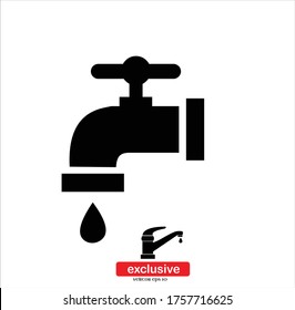 icono de stopcock.Ilustración vectorial de diseño plano para diseño gráfico y web.