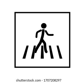 Stoplight sign. Icon safe crossing highway on white background. Symbol control movement safety and warning. Guidance for regulate movement on intersection urban road. Flat vector illustration