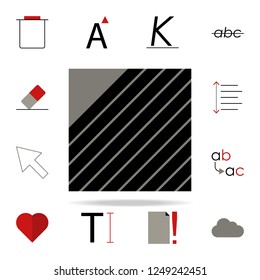 stopped icon. text editor icons universal set for web and mobile