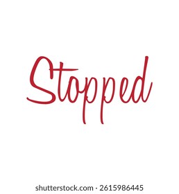 stopped text for T-shirt print and other use on white background.
