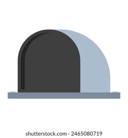 Tapón para la parte inferior de la ilustración de dibujos animados del Vector de la puerta aislado en un fondo blanco.
