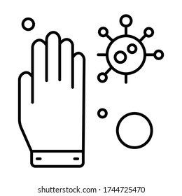 STOPPER LE CORONAVIRUS icon vector
