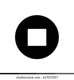 Stop,play,pause web icon illustration design