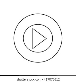 Stop,play,pause web icon illustration design