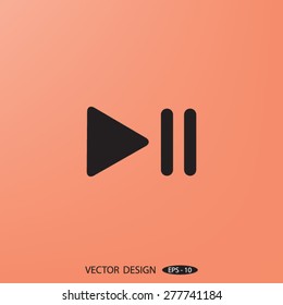 Stop,play,pause web icons