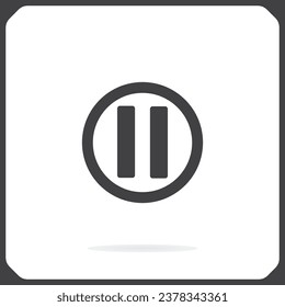 Detener,reproducir,pausar iconos web en segundo plano