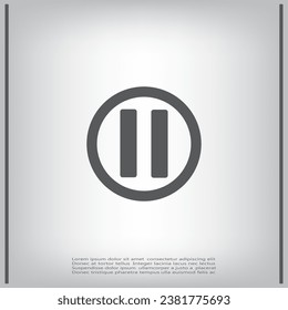 Stop,play,pause web icons on background