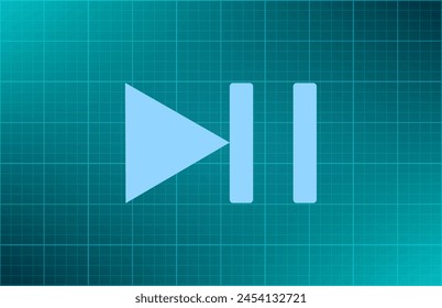 Stop,play,pause web icons on background