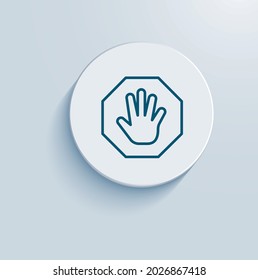 Stops account takeovers icon vector design