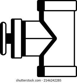 stops sewage head vector icon design, Water Treatment and Purification Plant symbol, Environment Friendly Industry Sign, Desalination Biotechnology stock illustration, backwater valve Concept,