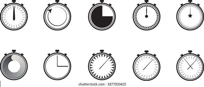  stopwatch 10 different types for your choice, easy to edit and change