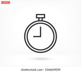 stopwatch 10 eps bond icon design vector graphic