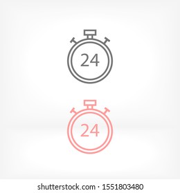 stopwatch 10 eps bond icon design vector graphic