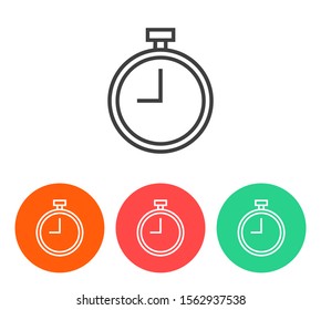 stopwatch 10 eps bond icon design vector graphic