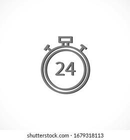 Stoppuhr 10 eps Bond Icon Design Vektorgrafik