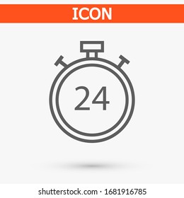 stopwatch 10 eps bond icon design vector graphic