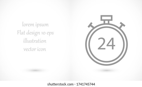 stopwatch 10 eps bond icon design vector graphic