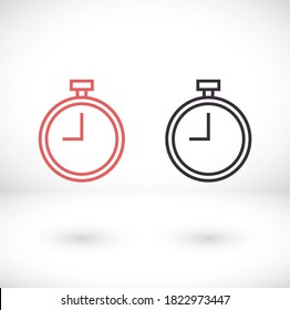 stopwatch 10 eps bond icon design vector graphic
