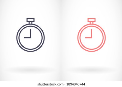 stopwatch 10 eps bond icon design vector graphic