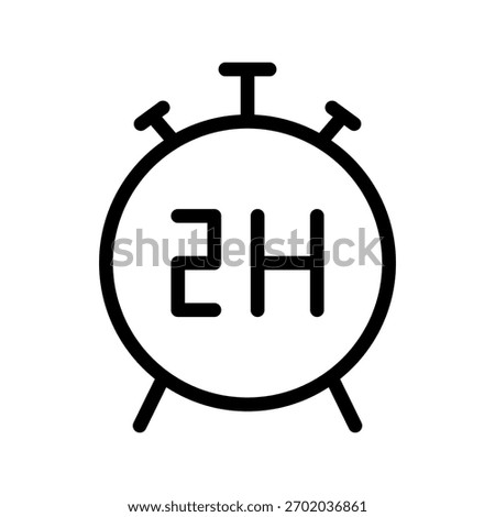 Stopwatch 2H Modern Line Icon Set Featuring Professional Minimal Design and Unique Timer Symbols for Clean and Accurate Visual Projects
