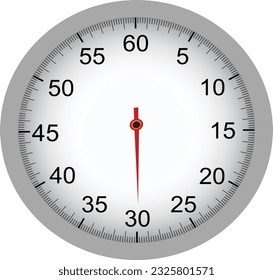 stopwatch 30 seconds timer vector design