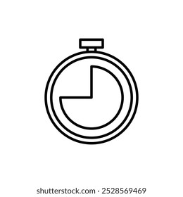 Stopwatch with 45-second marking, symbolizing time measurement.