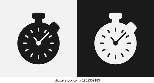 Stopwatch basic vector shape icon