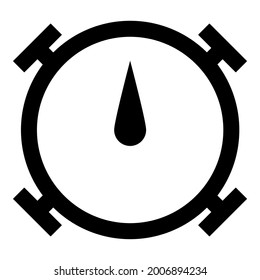vector simple del icono negro de parada