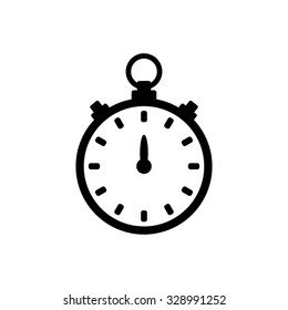 Stopwatch  - black vector icon