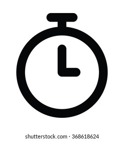 Stopwatch Bold Line Vector Icon