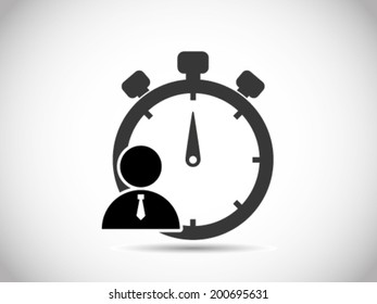 Stopwatch Businessman