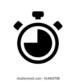 stopwatch chronometer black simple icon