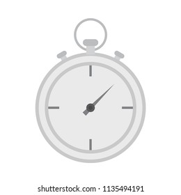 Stopwatch. Classic stopwatch. Vector illustration. EPS10. Isolated white background.